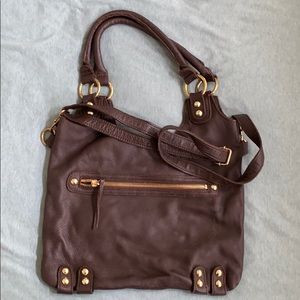 Brown Linea Pelle Crossbody Bag